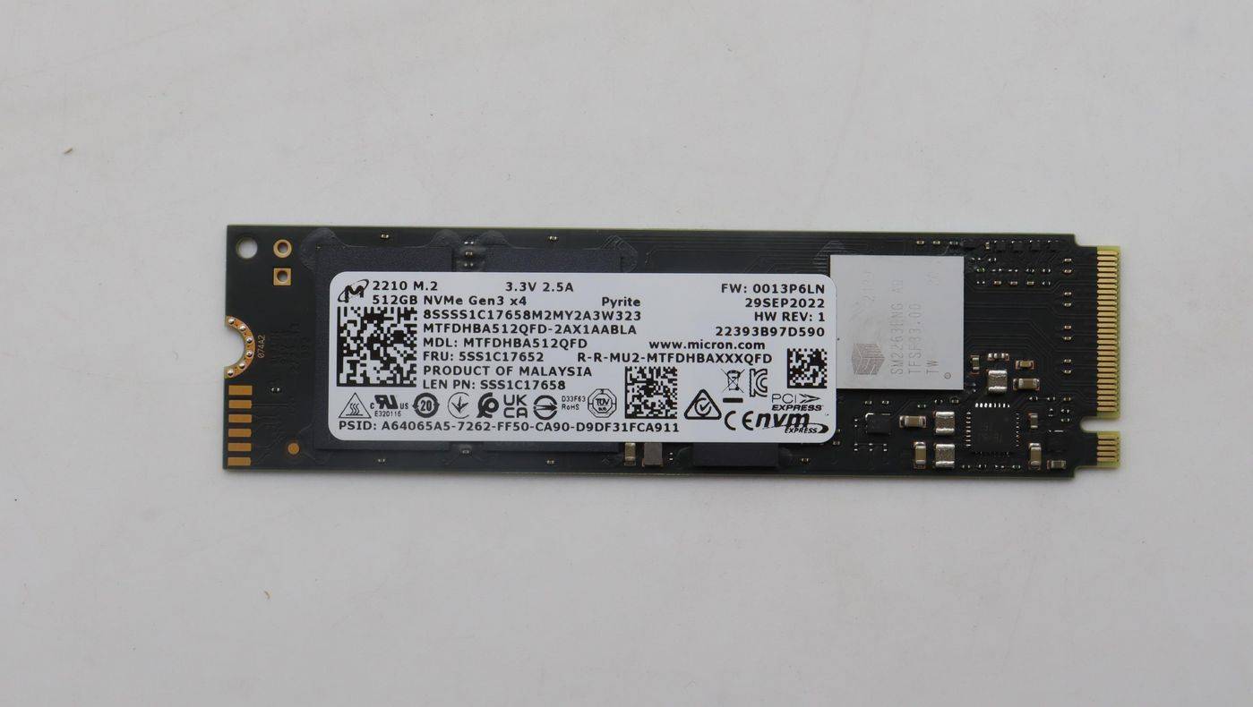 512GB M.2 PCIe NVMe QLC SSD - Warranty: 3M-0