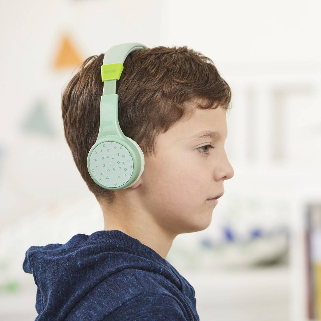 Hama Cuffie On Ear Bluetooth Stereo Verde headset con microfono, regolazione del volume Bambini-3