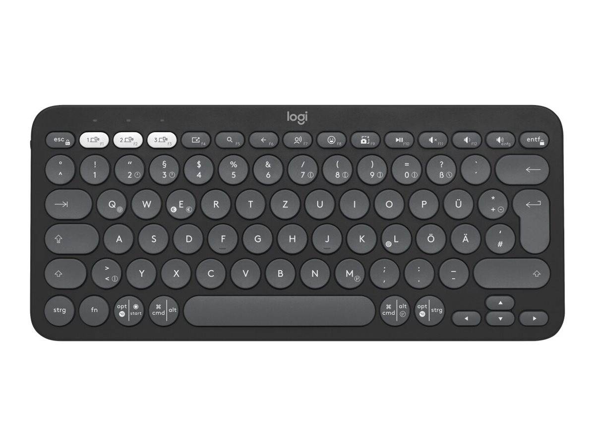 Logitech Pebble Keys 2 K380s - Tastatur - kabellos - Bluetooth LE - QWERTY - GB - Tonal Graphite (920-011843)-0