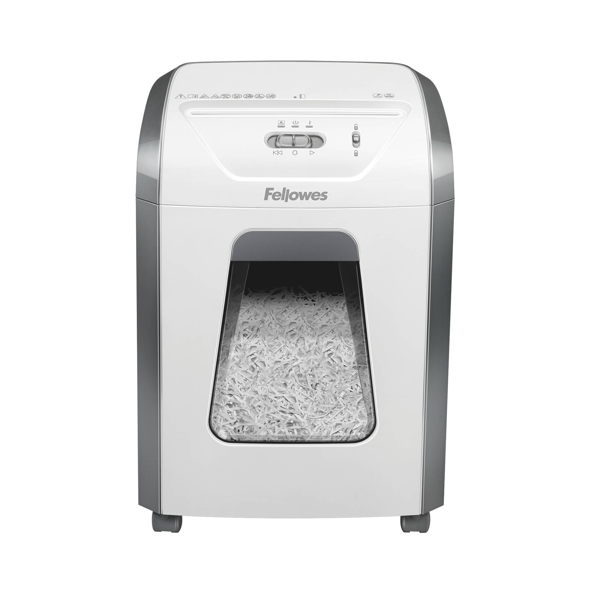 Fellowes 15C distruggi documenti Triturazione incrociata 22,4 cm Bianco (Fellowes Powershred - finsk?remaskine)-0