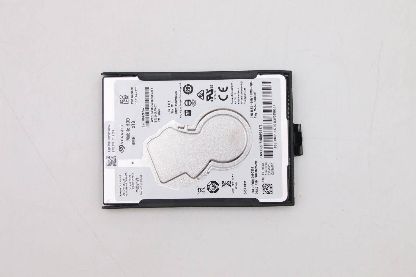 2TB 5400RPM SATA hard drive - Warranty: 6M-0