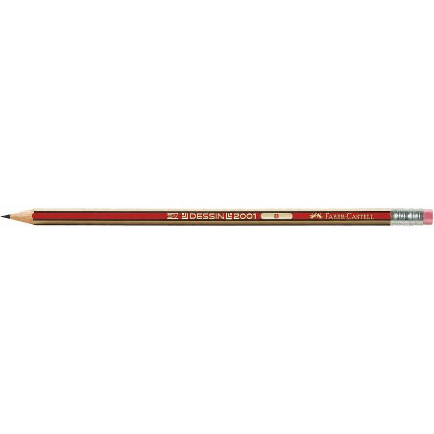 Faber-Castell 112101 matita di grafite B 1 pz (Faber-Castell DESSIN 2001 - blyant - B)-1