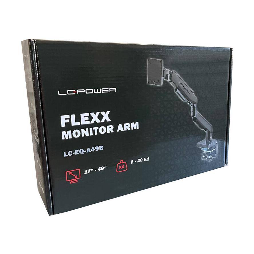 LC-Power LC-EQ-A49B Flachbildschirm-Tischhalterung 124,5 cm (49") Schwarz Tisch/Bank (LC-EQ-A49B)-1