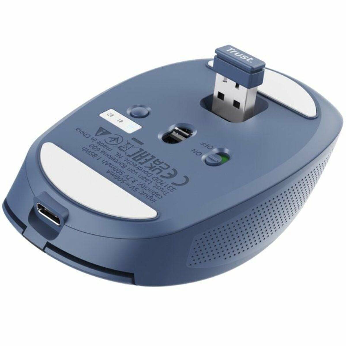 Trust Ozaa 24934 mouse Ufficio Mano destra RF senza fili + Bluetooth Ottico 3200 DPI-1