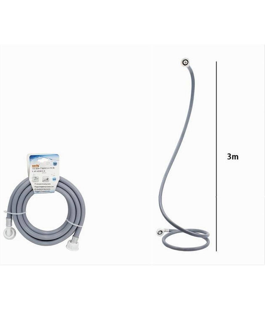 Tubo Scarico Carico Per Lavatrice Lavastoviglie Con Curva Raccordo Pipa 3mt 59052 --2