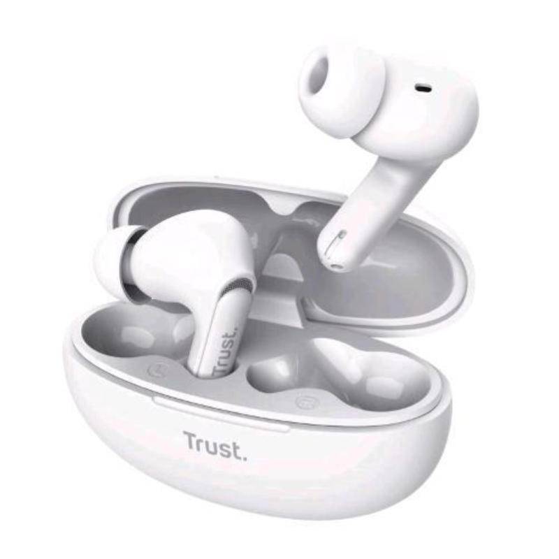 Auricolari in Ear Bluetooth Trust Yavi Bianco-0