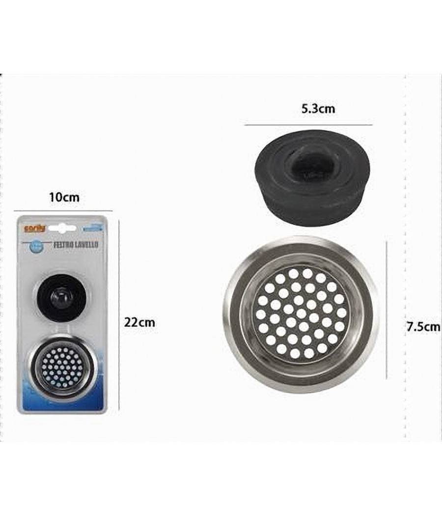 Filtro Con Tappo Per Lavello Lavandino Lavabo Bagno Cucina Rubinetteria 10396 --1