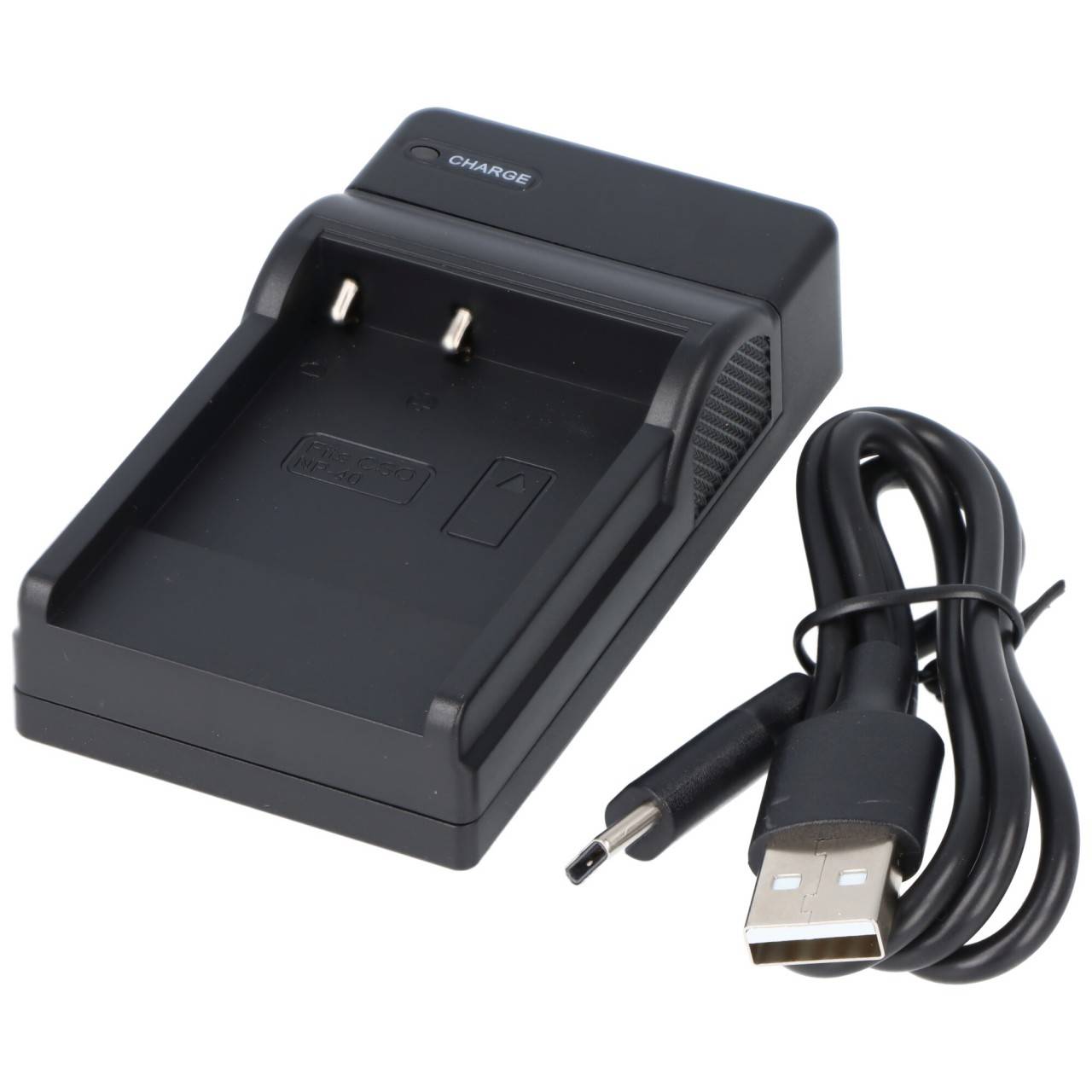 Caricabatterie adatto per Casio NP-40, Pentax LB-060, Casio EX-Z30, Casio EX-Z400, caricatore USB con indicatore di...-0