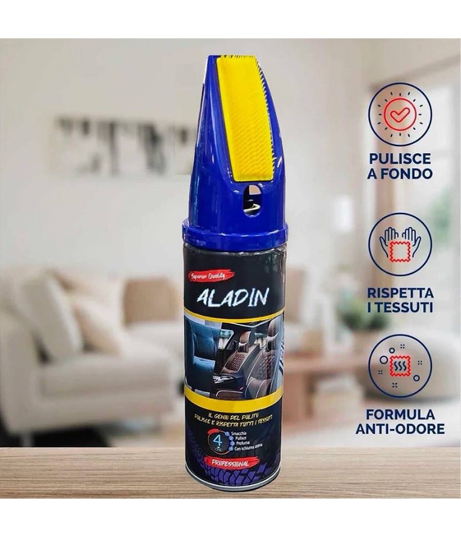 Detergente Schiuma Per Pulizia Tappezzerie Divani Superfici Delicate Clean Sweep --1