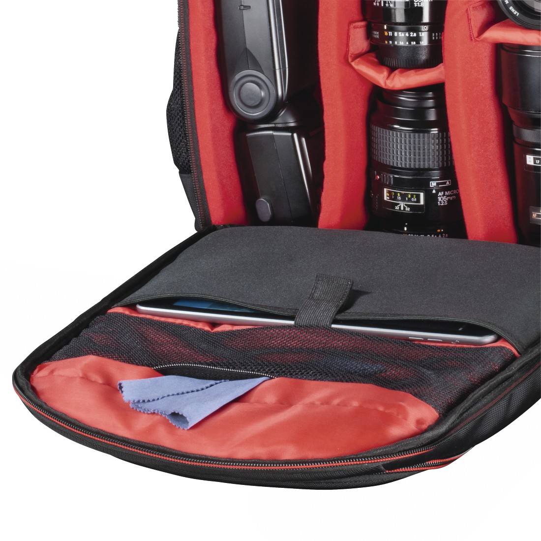 Hama "Miami" 190 - Rucksack für Kamera mit Objektiven und Tablet / Notebook - Nylon - Schwarz - 10.2" (00139855)-1