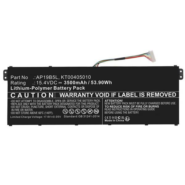 CoreParts MBXAC-BA0121 ricambio per laptop (Battery 53.90Wh Li-Polymer - 15.4V 3500mAh, Black - Warranty: 12M)