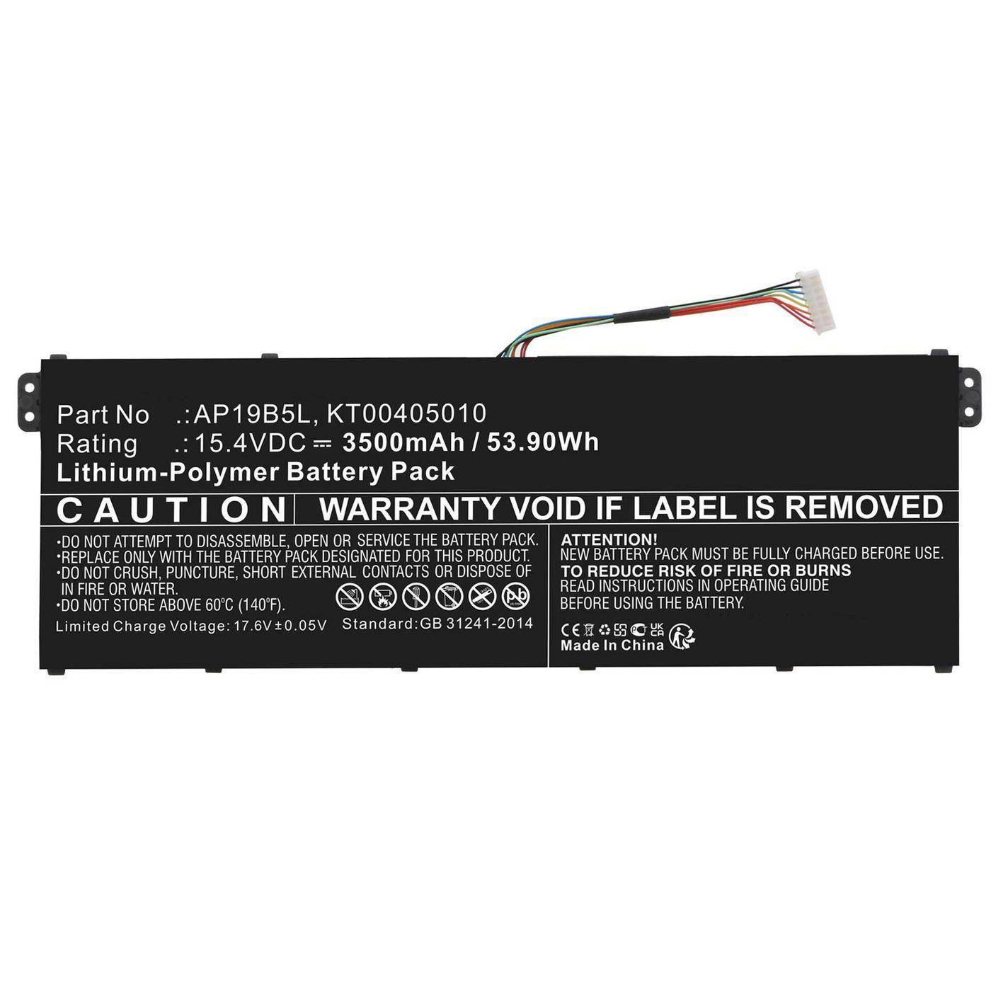 CoreParts MBXAC-BA0121 ricambio per laptop (Battery 53.90Wh Li-Polymer - 15.4V 3500mAh, Black - Warranty: 12M)-0