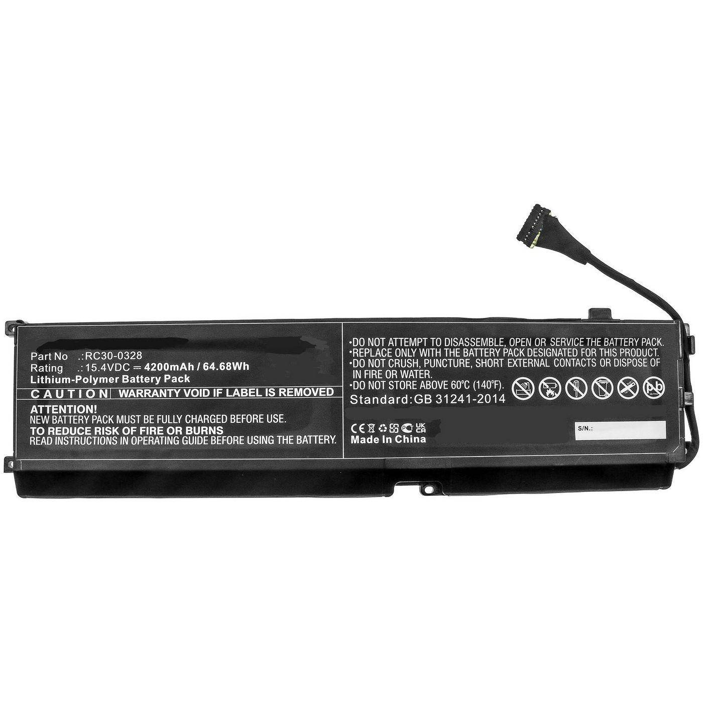 CoreParts MBXRZ-BA0010 ricambio per laptop (Battery 64.68Wh Li-Polymer - 15.4V 4200mAh, Black - Warranty: 12M)-0