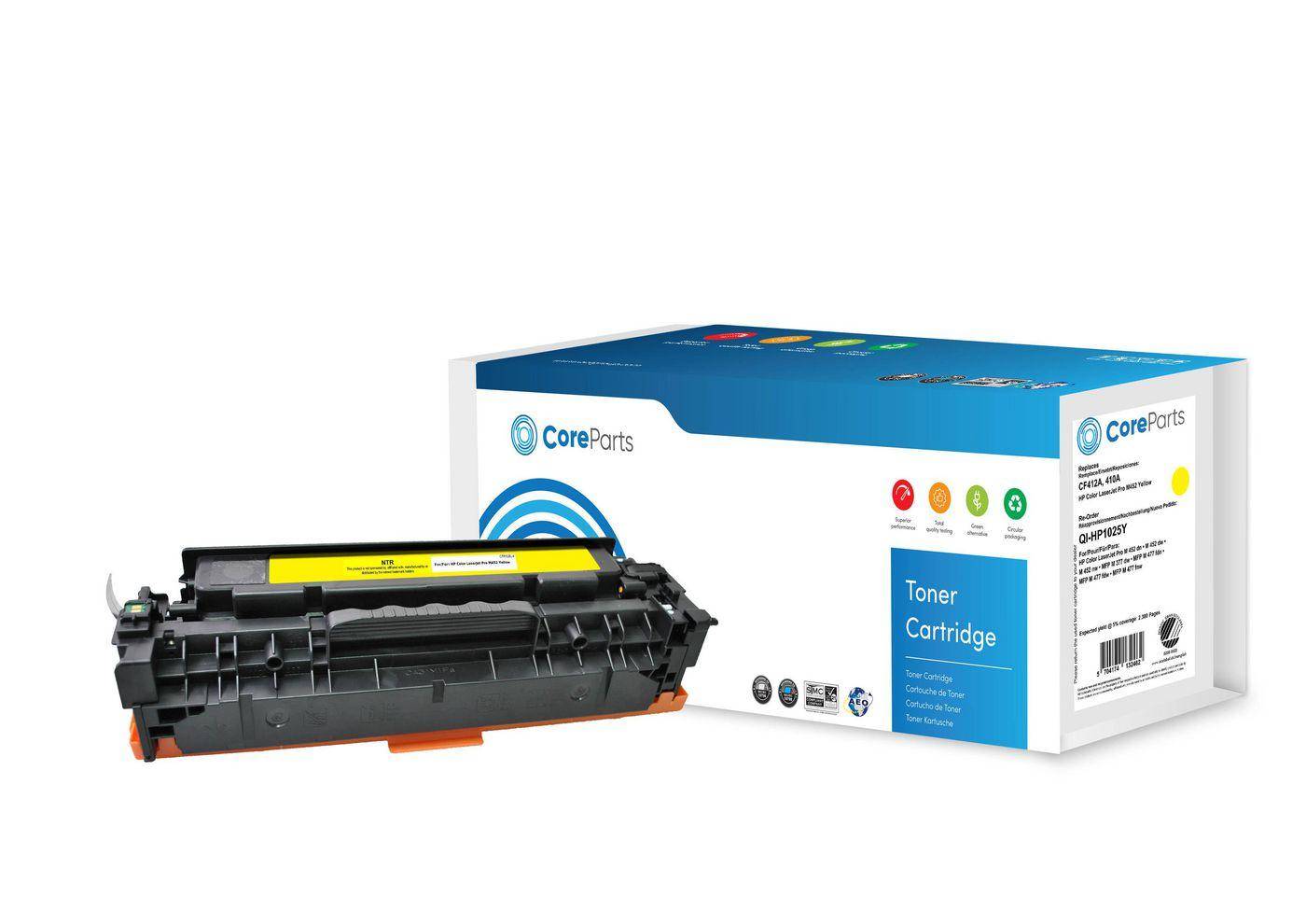 CoreParts QI-HP1025Y cartuccia toner 1 pz Compatibile Giallo (Toner Yellow CF412A - Pages: 2.300 Nordic Swan - HP Color-0