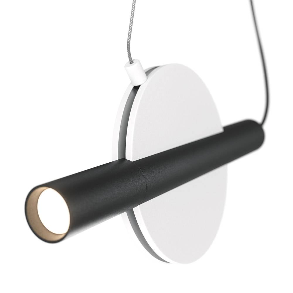 Sospensione Contemporanea Enigma Led Metallo Bianco Diffusore Bianco-1