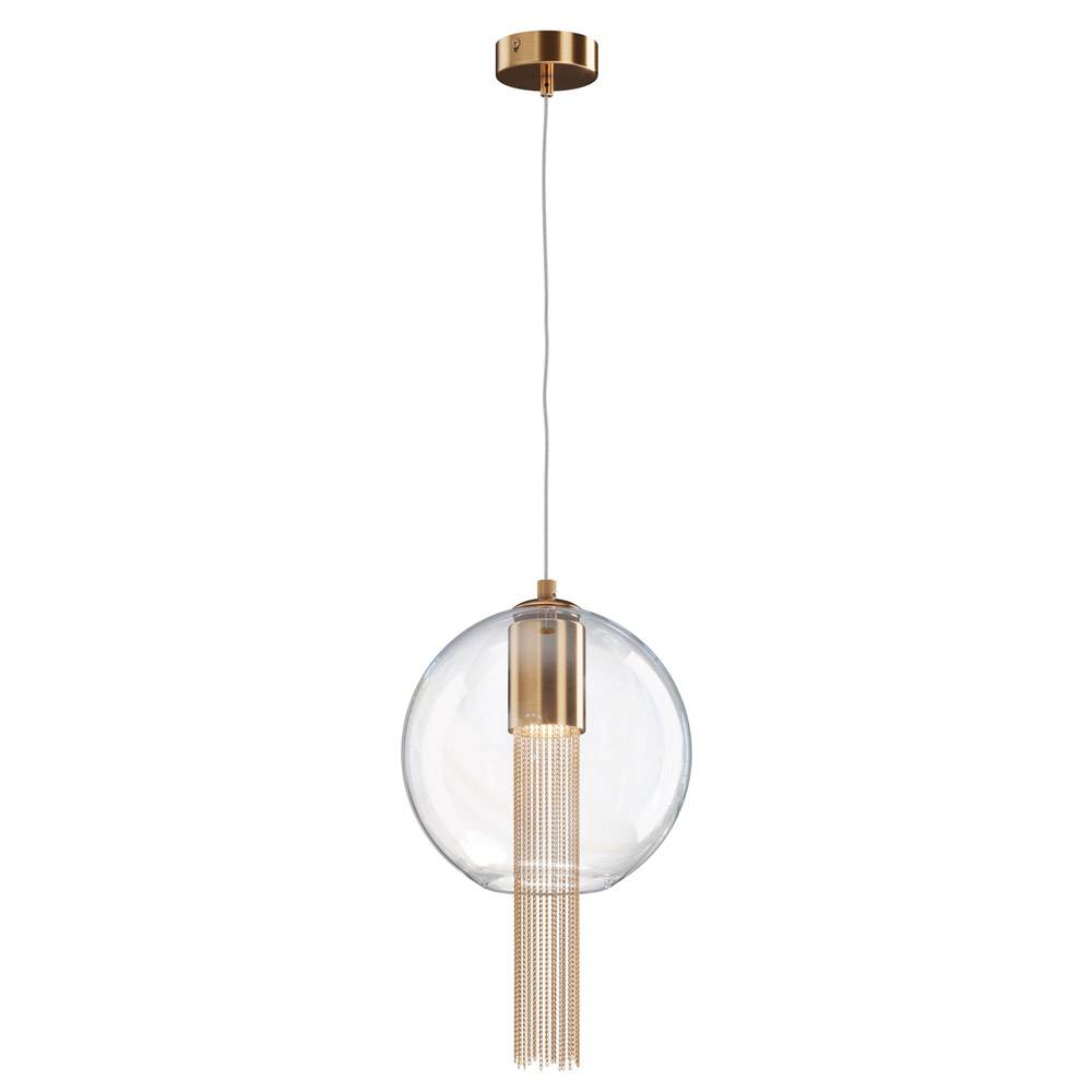 Sospensione Contemporanea Flusso Grande In Metallo Bronzo 1 Luce-0