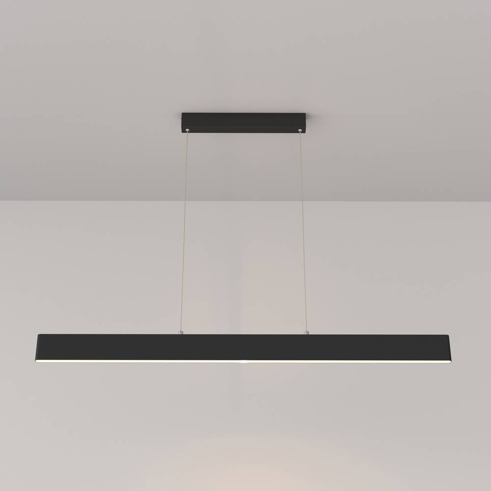 Lampadario A Sospensione Moderno Step Metallo Nero Luce Led Integrato 30W-0