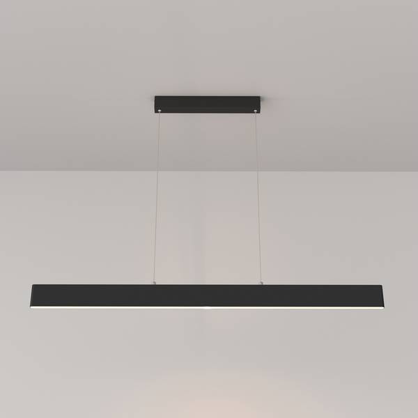 Lampadario A Sospensione Moderno Step Metallo Nero Luce Led Integrato 30W