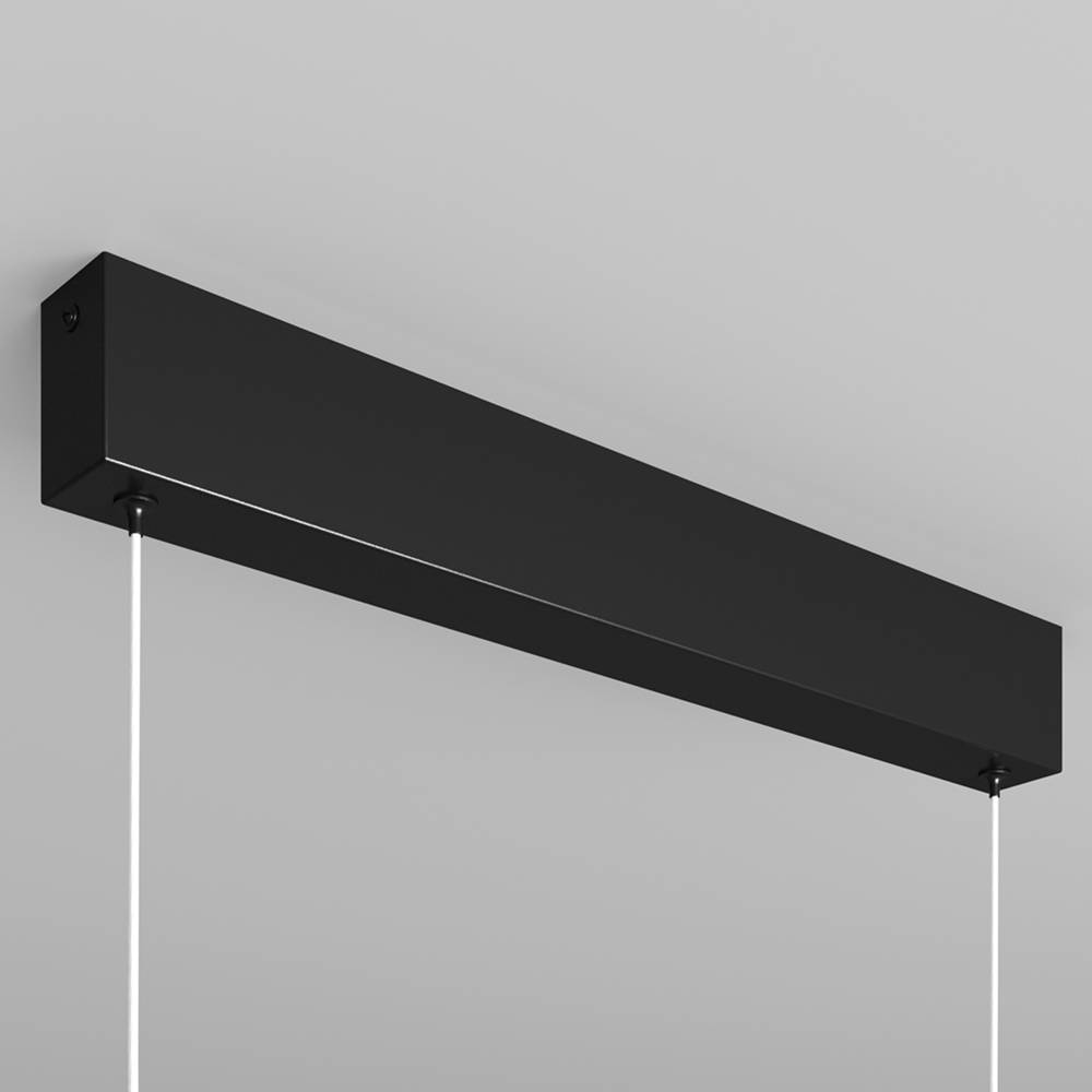 Lampadario A Sospensione Moderno Step Metallo Nero Luce Led Integrato 30W-1