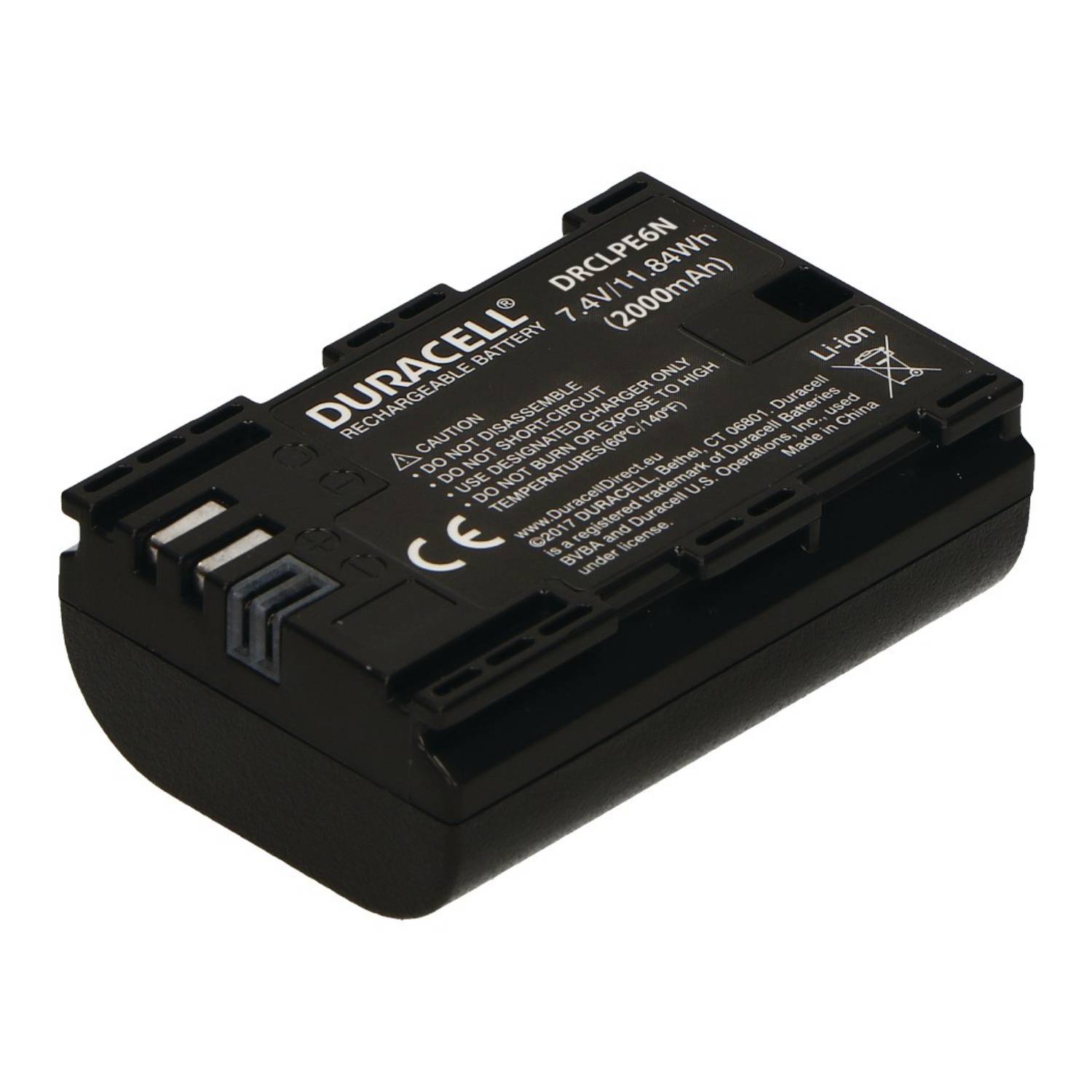 Duracell DRCLPE6N Batteria per fotocamera/videocamera 2000 mAh (Digital Camera Battery 7.4V 2000mAh)