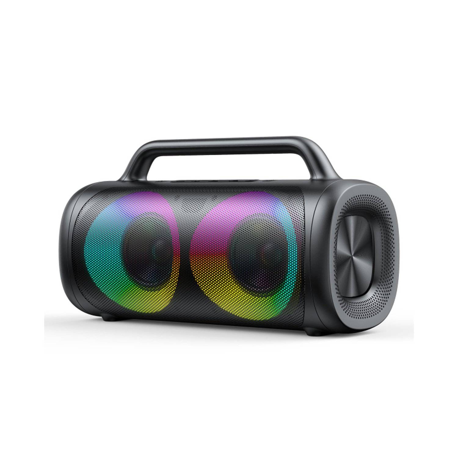 Altoparlante Bluetooth wireless 5.1 con illuminazione LED nera-0