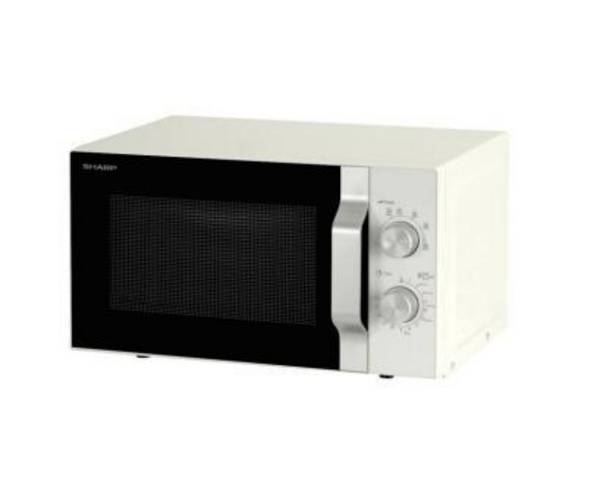 R204WA White Silver Microwave Oven