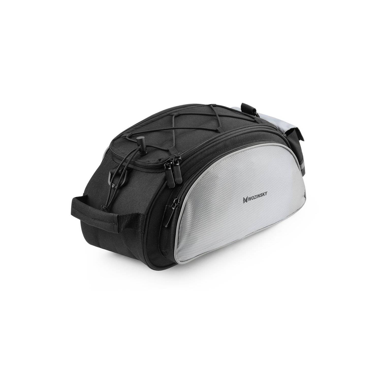 Borsa da bicicletta borsa da viaggio portapacchi borsa da bicicletta a mano con tracolla 13L in nero-0