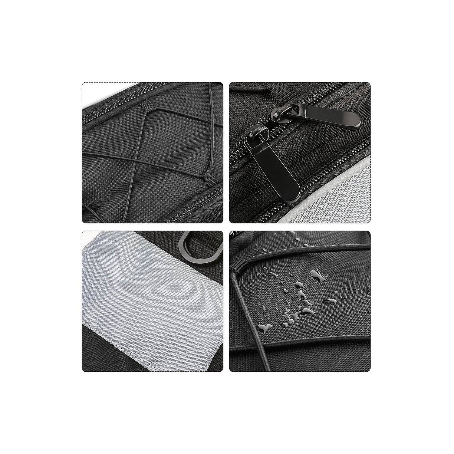 Borsa da bicicletta borsa da viaggio portapacchi borsa da bicicletta a mano con tracolla 13L in nero-2