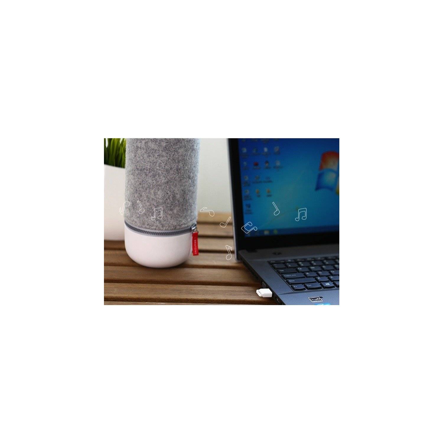 Adattatore USB Bluetooth 4.0 Ricevitore Bluetooth Qualcomm aptX per smartphone, stampanti Bluetooth Bianco-4