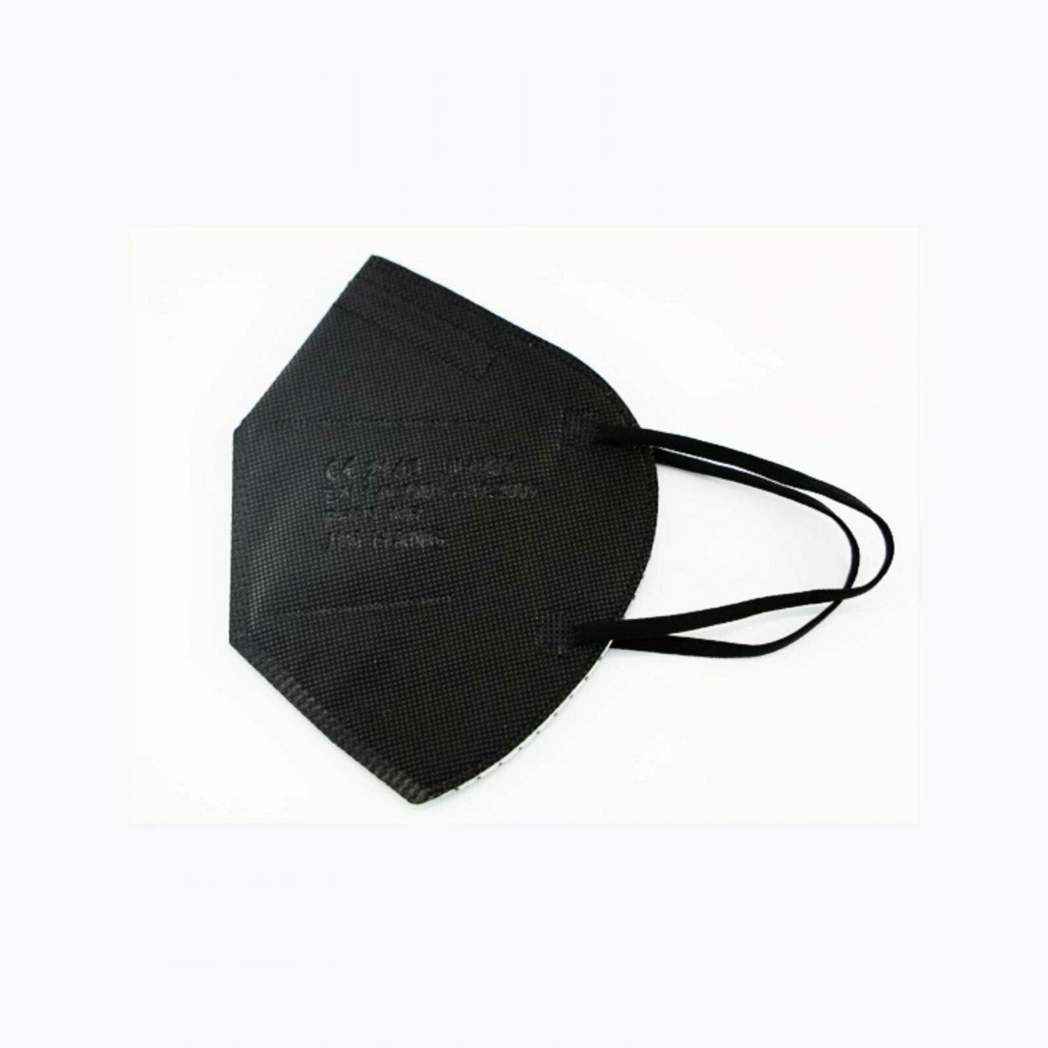 10 x cofi1453FFP2 maschera respiratoria maschera facciale a 5 strati protezione bocca naso CE 2163, nera-0