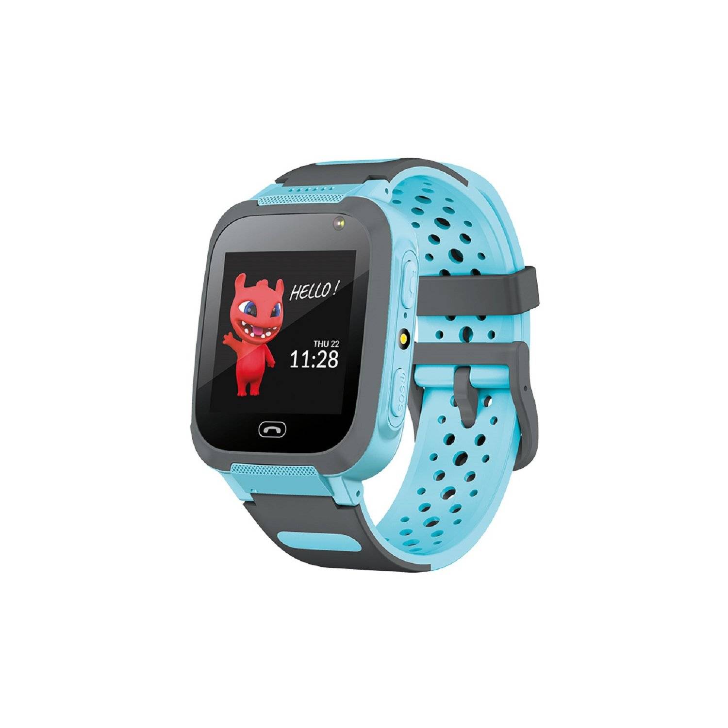 Maxlife MXKW-310 Smartwatch Orologio da bambino Cinturino in silicone, Funzione chiamata e chat Blu-0