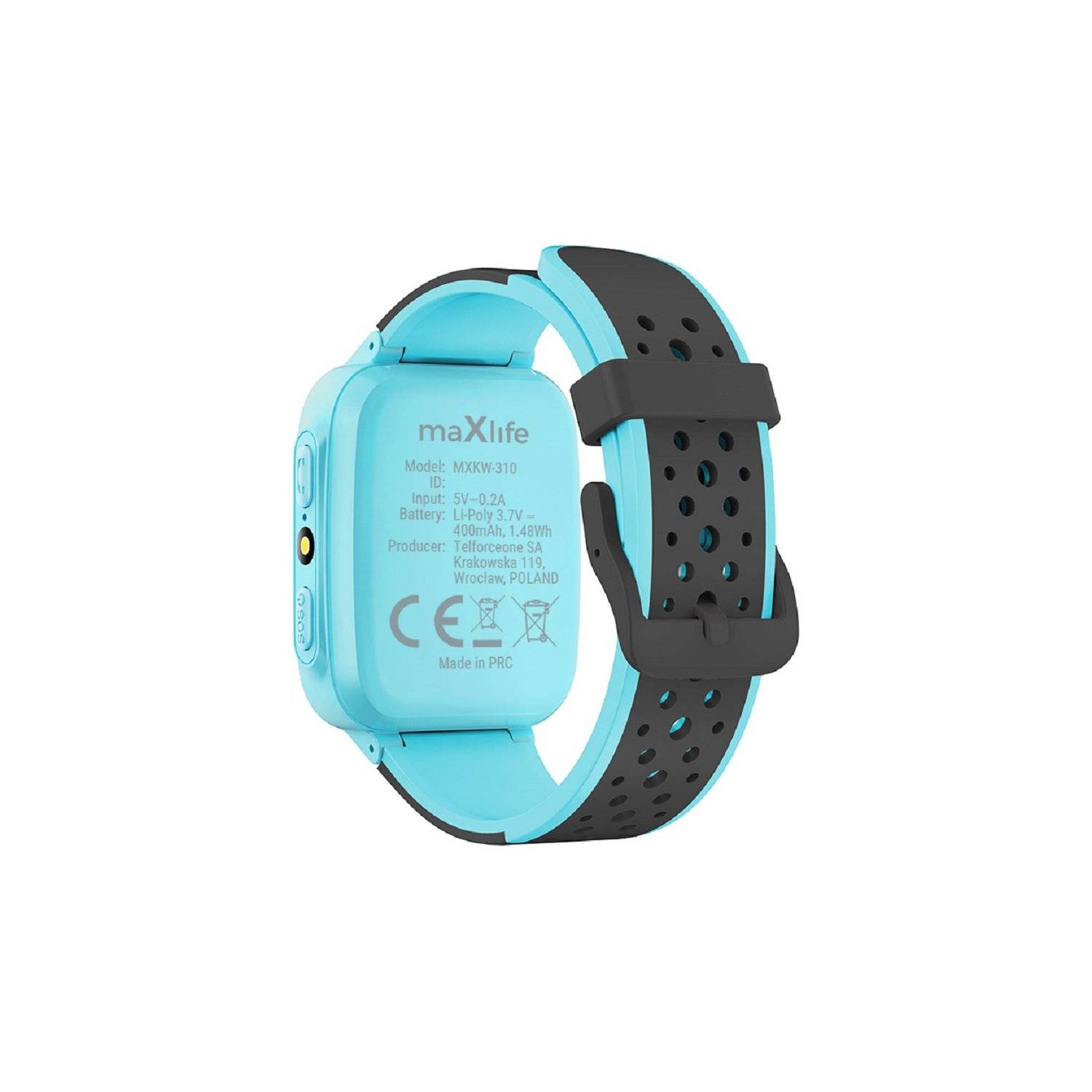 Maxlife MXKW-310 Smartwatch Orologio da bambino Cinturino in silicone, Funzione chiamata e chat Blu-1