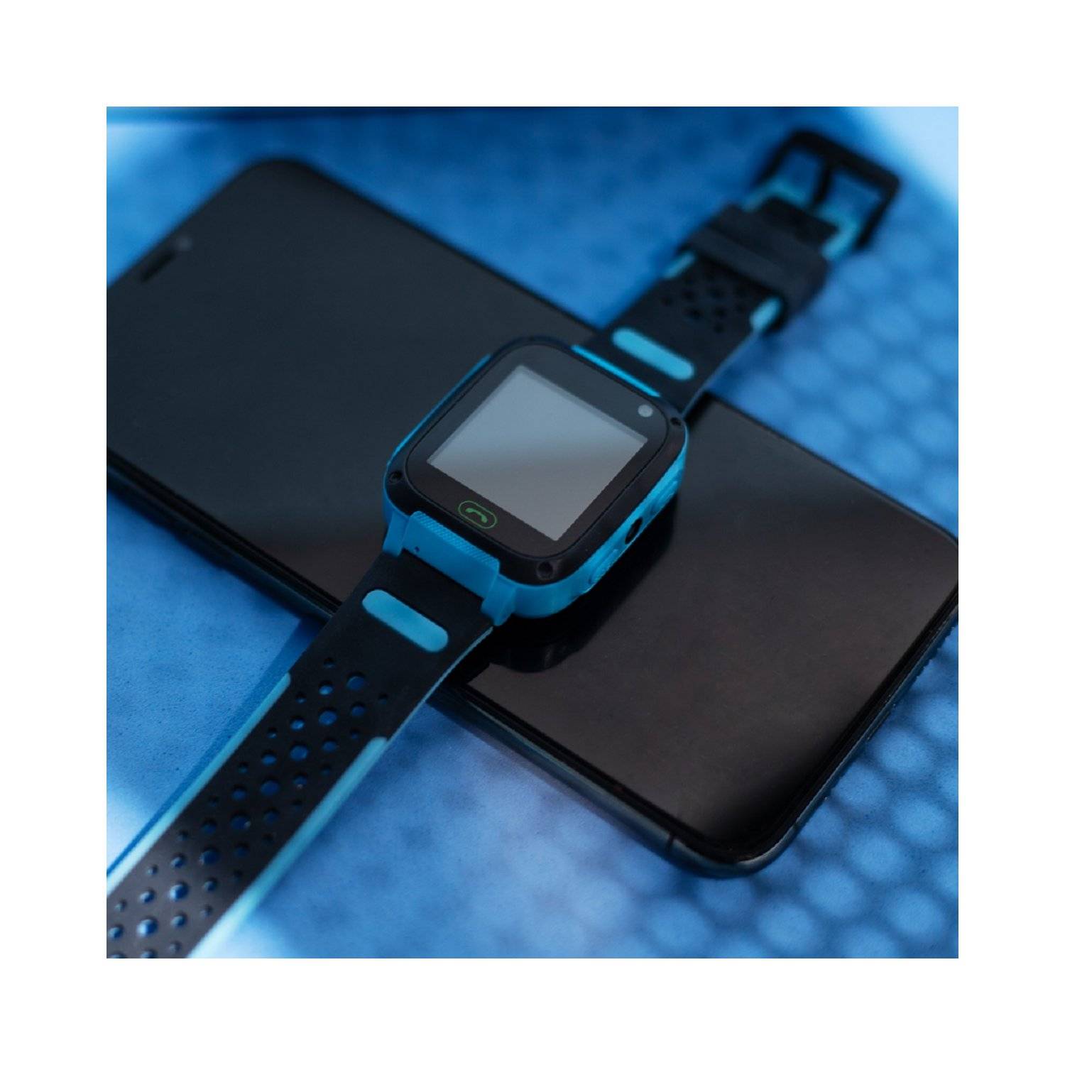 Maxlife MXKW-310 Smartwatch Orologio da bambino Cinturino in silicone, Funzione chiamata e chat Blu-3