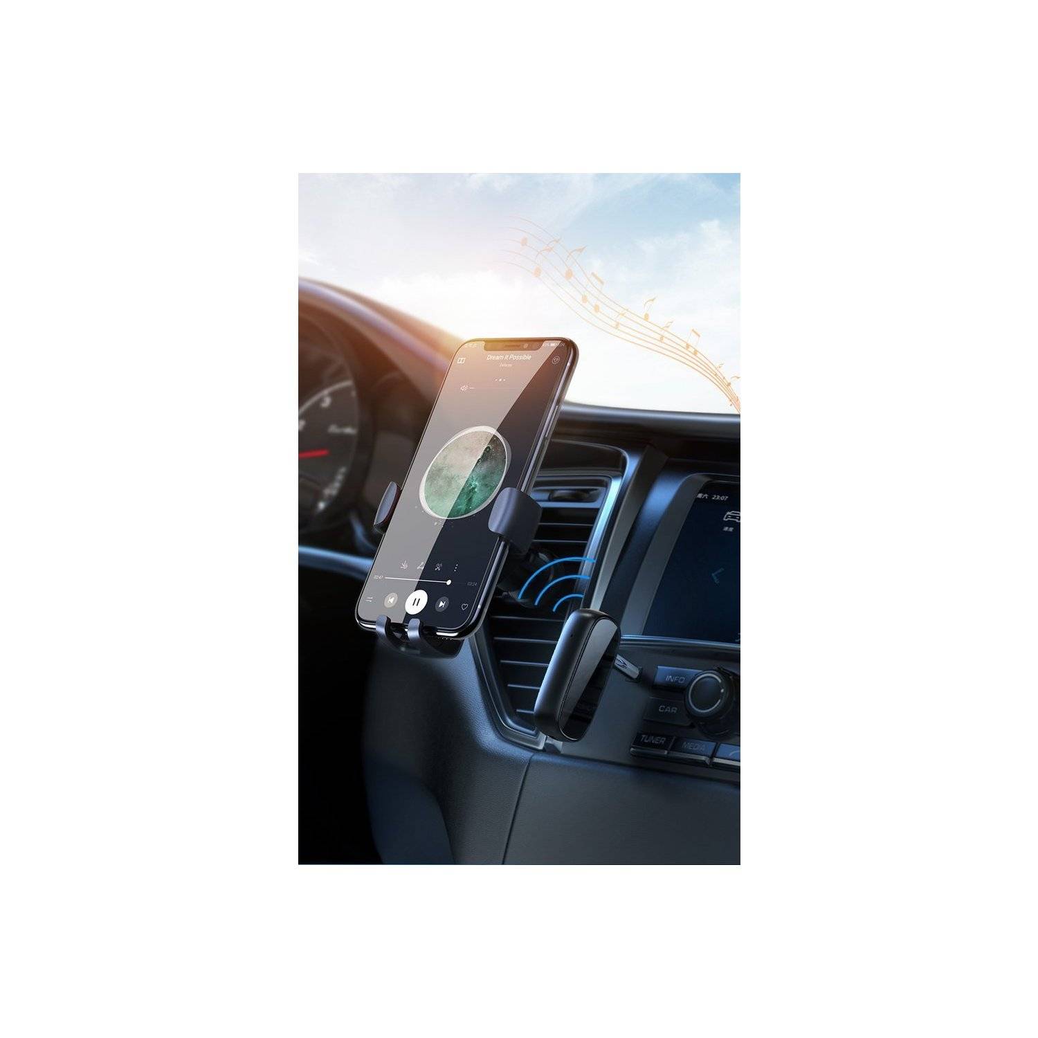 Ricevitore audio Bluetooth 5.0 AUX mini jack aptX per cuffie nero-3