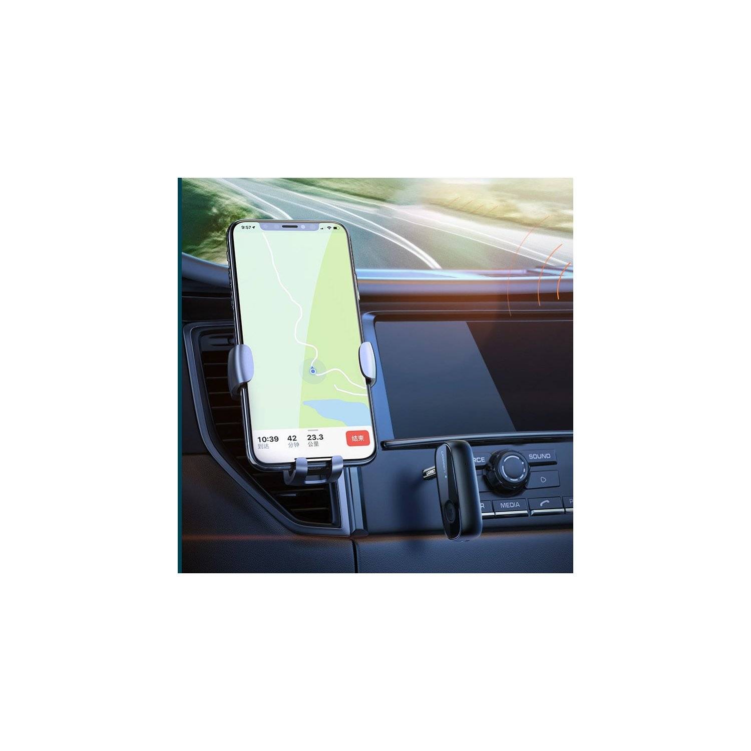 Ricevitore audio Bluetooth 5.0 AUX mini jack aptX per cuffie nero-4