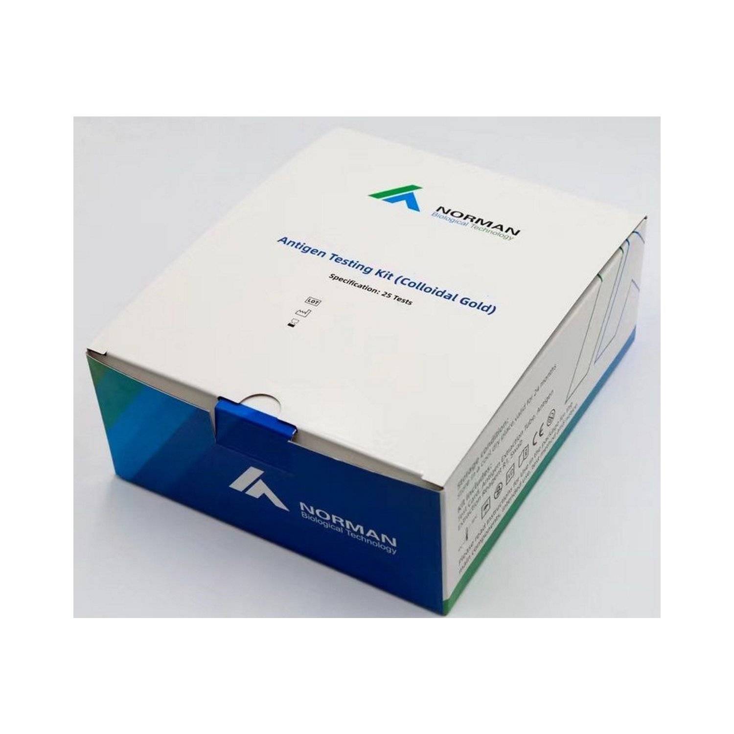 100x NORMAN Covid 19 Antigene Test Rapido Tampone Nasale Gola Test Rapido BfArM AT462/22-0