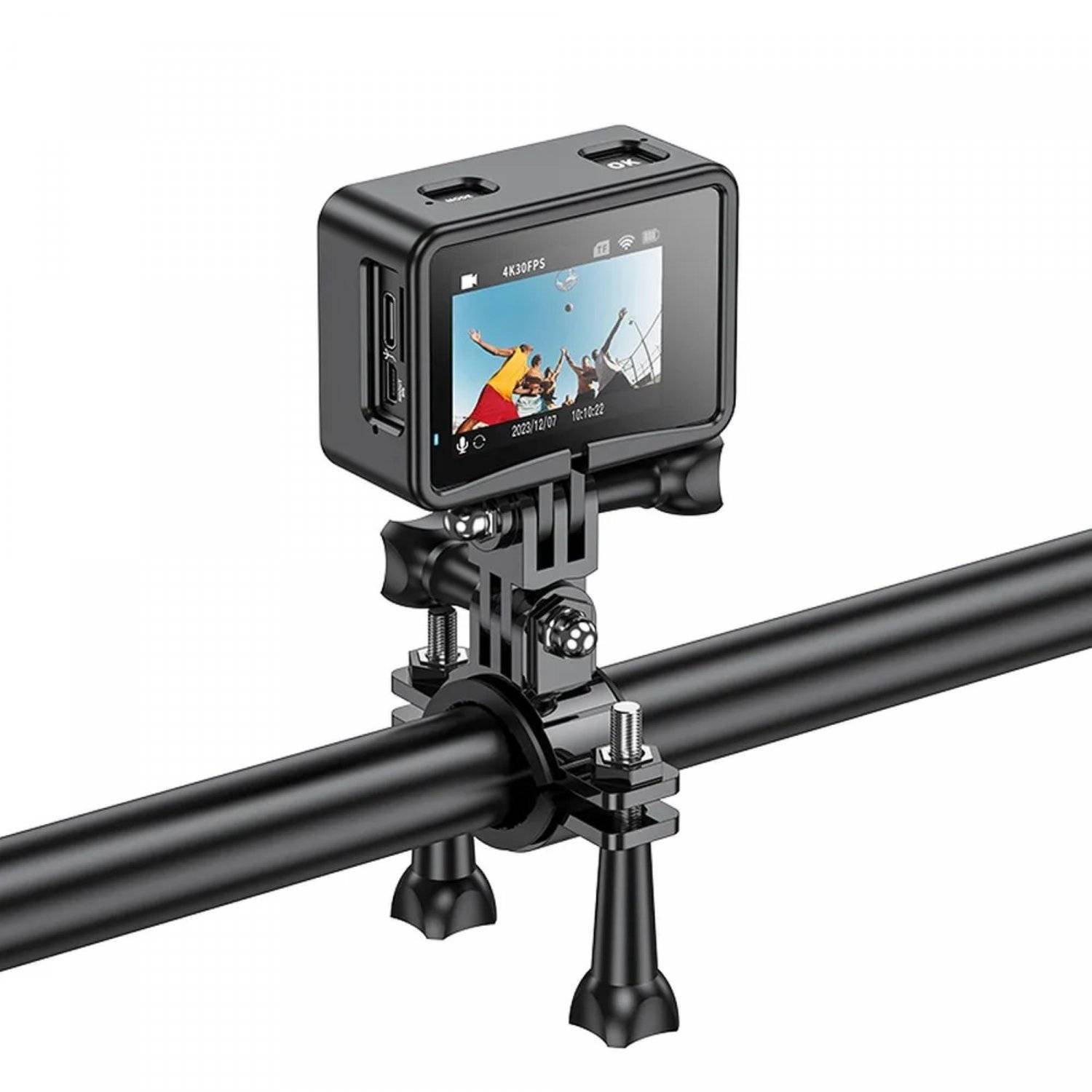 Telecamera sportiva HOCO con due schermi 1.3 + 2 telecamera portatile DV101 nera-3