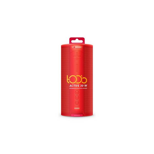 Altoparlante portatile Bluetooth 5.0 Toob 30 da 30 W con batteria da 4400 mAh, scatola wireless in rosso