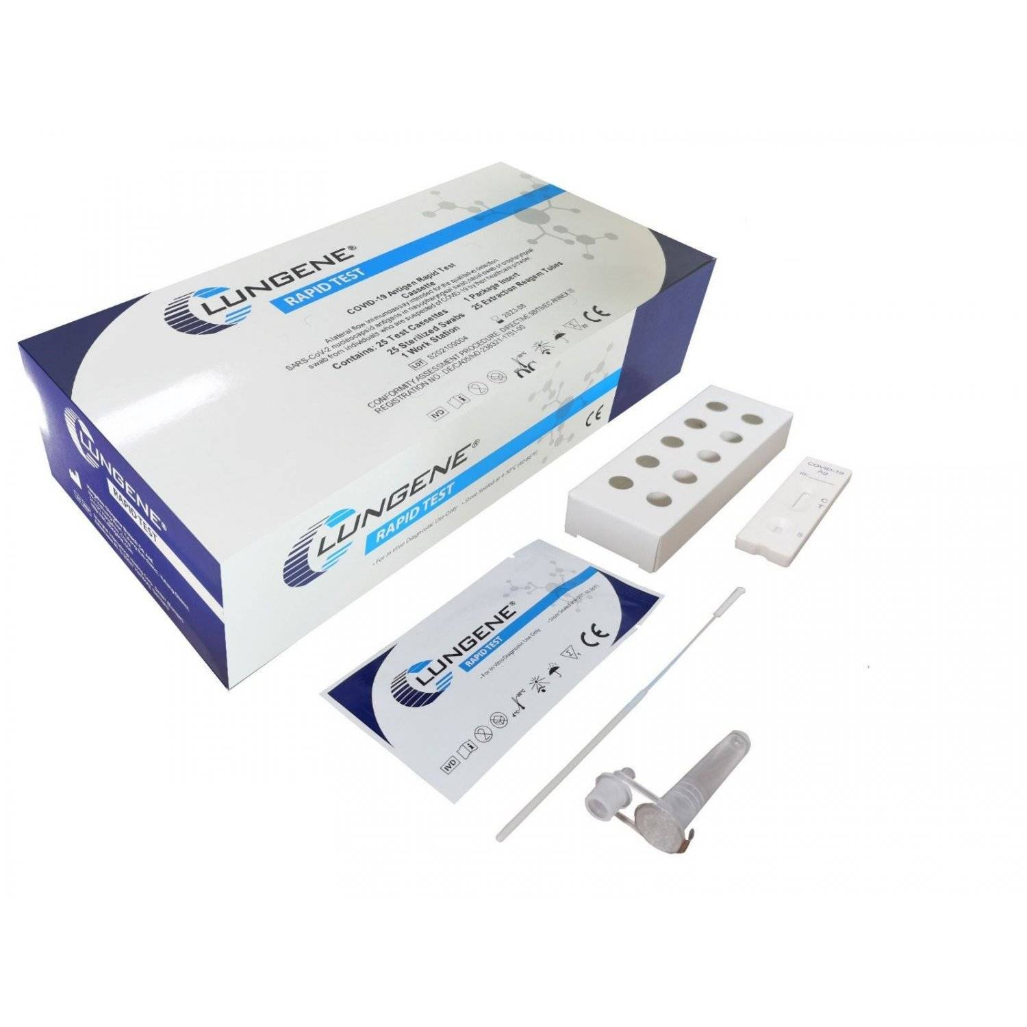 100x pezzi di Clungene COVID 19 Antigen Test Rapido BfArM AT526/23-0