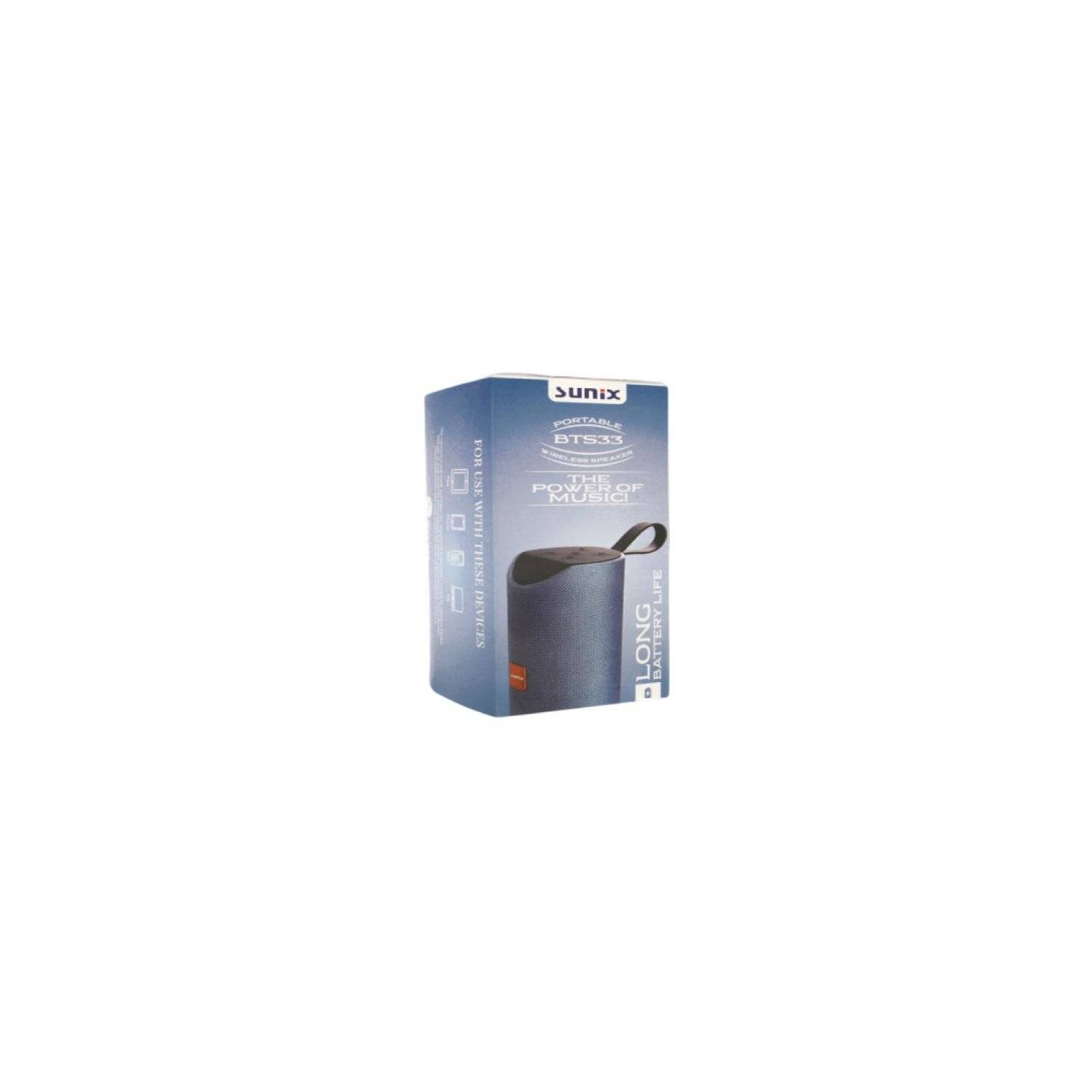 Altoparlante Bluetooth portatile 360 ​​Stereo Surround Aux Lunga durata blu-2