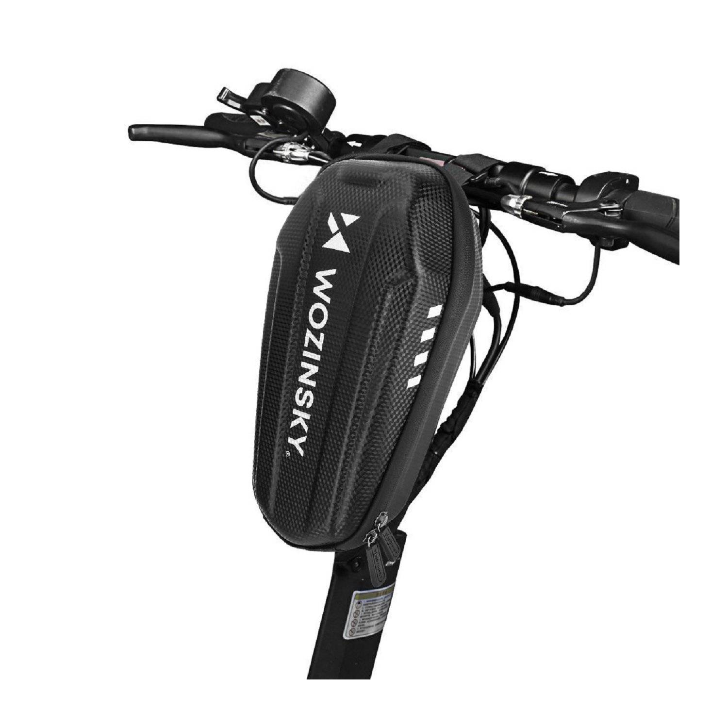 borsa da manubrio impermeabile per scooter borsa da manubrio 3l nera (WSB4BK)-0