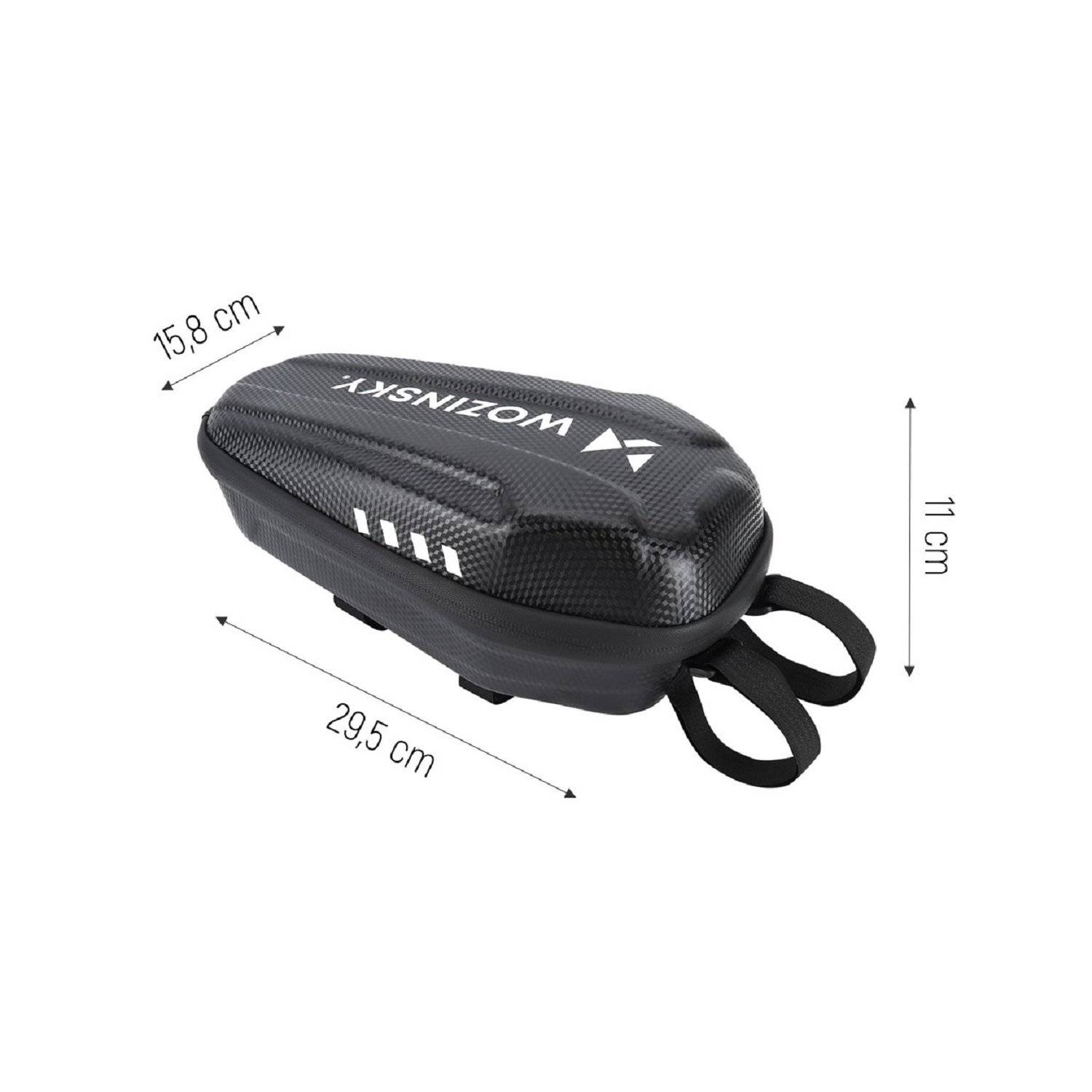 borsa da manubrio impermeabile per scooter borsa da manubrio 3l nera (WSB4BK)-3