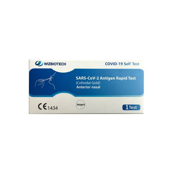 20x test rapido WIZ BIOTECH test nasale per laici Test rapido dell'antigene COVID-19 SARS-CoV-2 (oro colloidale)
