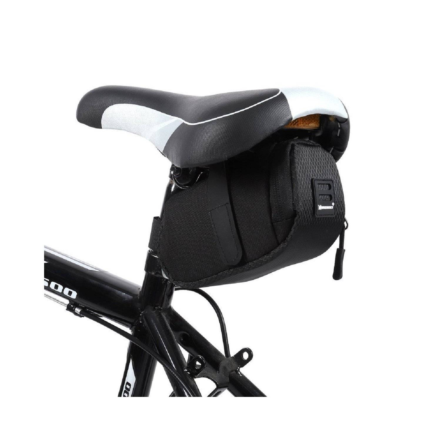 borsa da sella piccola per bicicletta 0,6 l nera (WBB8BK nera)-1