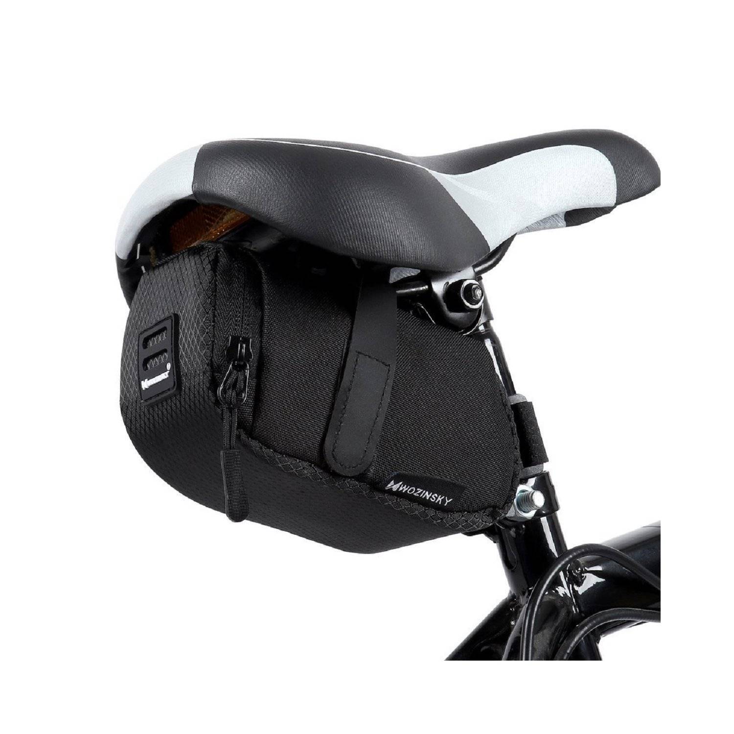 borsa da sella piccola per bicicletta 0,6 l nera (WBB8BK nera)-2