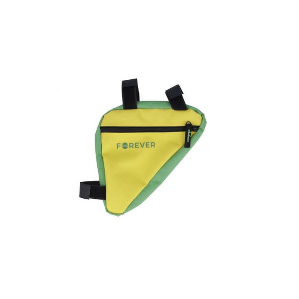 Borsa triangolare per telaio esterno, borsa per bicicletta, borsa per attrezzi antispruzzo, gialla e verde