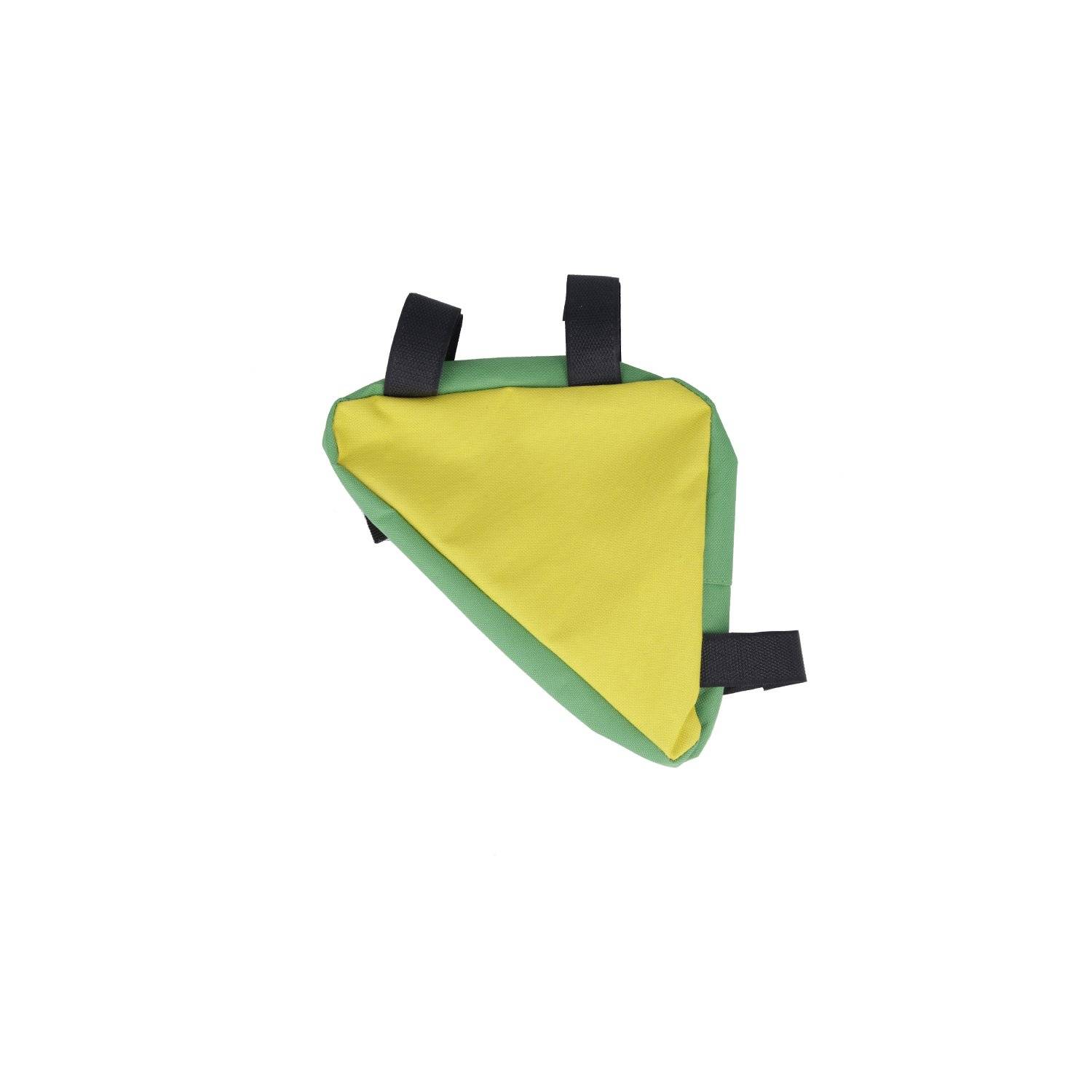 Borsa triangolare per telaio esterno, borsa per bicicletta, borsa per attrezzi antispruzzo, gialla e verde-1