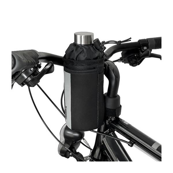 Borsa termica per borraccia per bici o scooter 1l nera (WBB29BK)