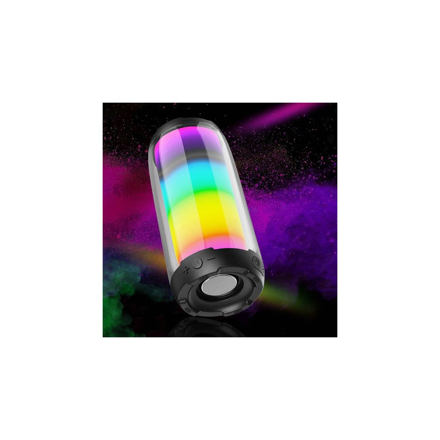 Altoparlante audio Kaku 10W RGB 360 Altoparlante wireless Bluetooth V5.0 Disco USB Aux Scheda TF-3