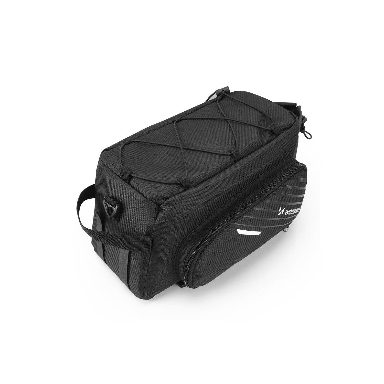 Borsa portabiciclette con tracolla da 9 litri (parapioggia inclusa) nera-1